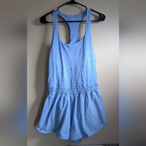 Aerie Light Blue Tank/Short Romper
